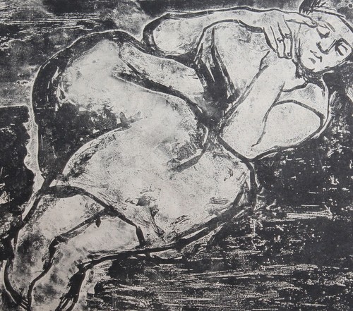 Vintage Frau Portrait Expressionist Print - Bild 8 von 10
