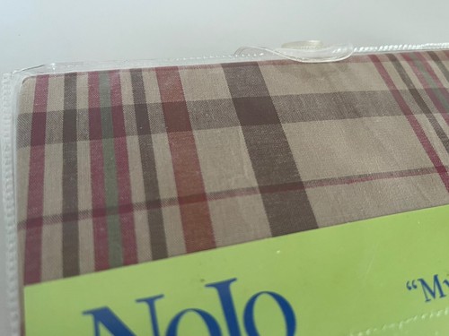 NoJo My Little MVP Fitted Crib Sheet Baby Plaid Brown Tan Red Cotton NEW Boy - Picture 2 of 9