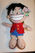 New 2006 Banpresto Monkey D Luffy 15" Plush Doll One Piece NWT w/ tags anime NOS
