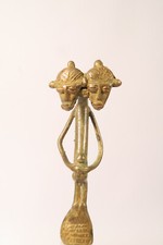 Pendant small bronze Kulango figure 9 cm GO17 Koulango brass figure pendant