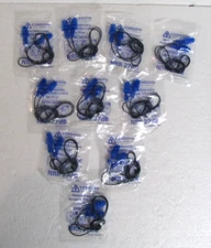 10 Pair Metal Detectable Reusable Corded Ear Plugs NRR 27