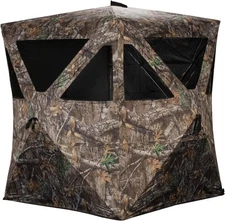 Rhino Blinds R100-RTE 2 Person Hunting Ground 49.5"W x 65"H, Realtree Edge 