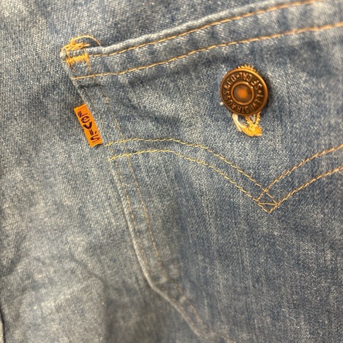 Vintage Orange Tag Flared Fashion Levi’s 1970 Excellent Condition - 第 2/11 張圖片