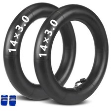 2-PCs Heavy-Duty 14x3.0 Inner Tube with 2 Steel Tire Levers 14 Inch E