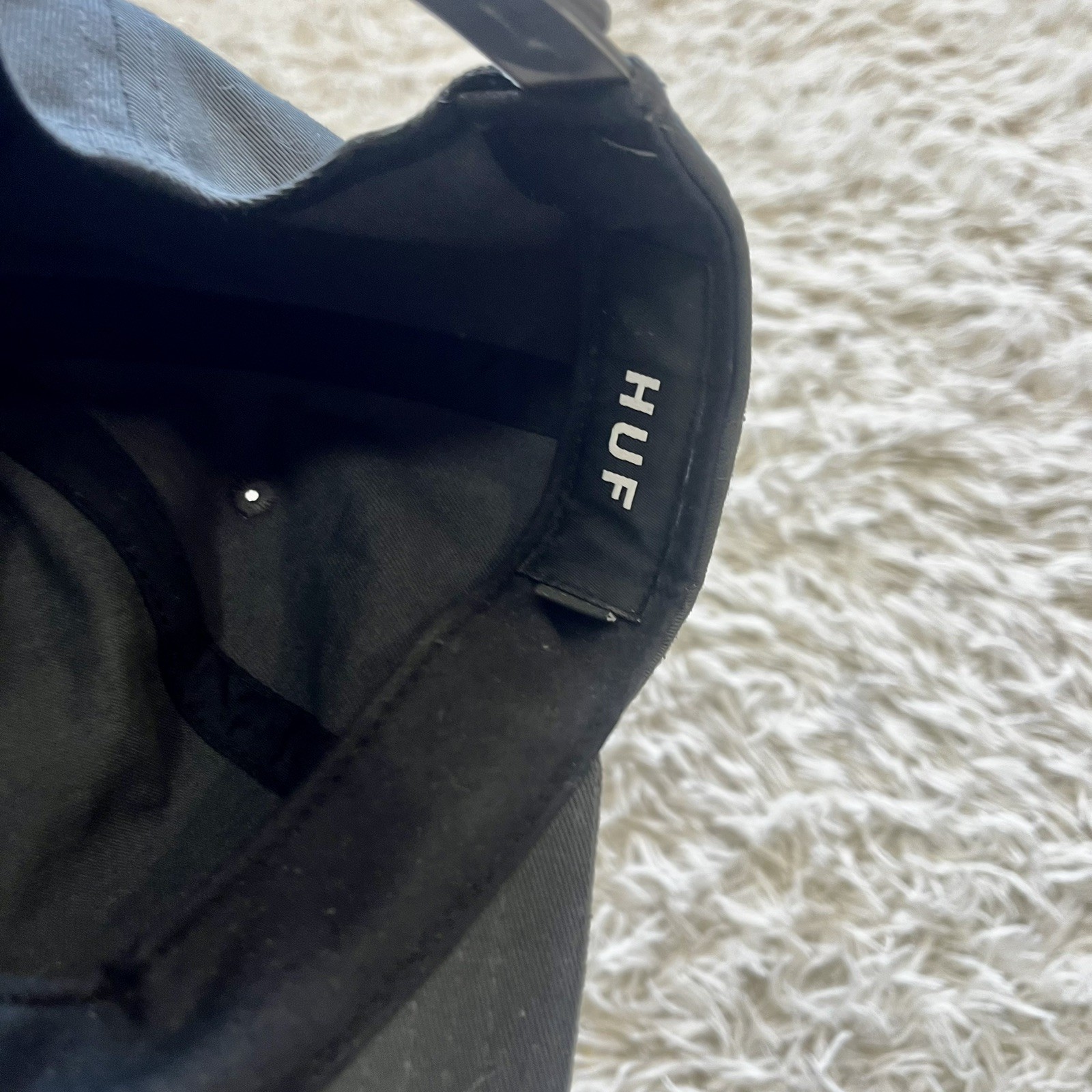 HUF Box Logo Patch Cap Gray Snapback Adjustable S… - image 7