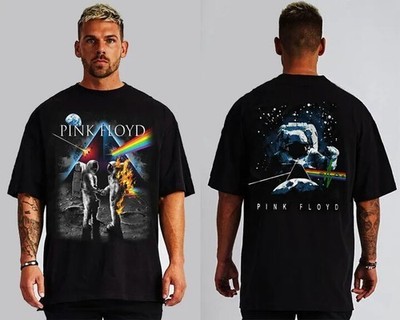 PINK FLOYD DARK SIDE OF THE MOON FRONT & BACK PRINT CLASSIC ROCK MEN'S SIZES