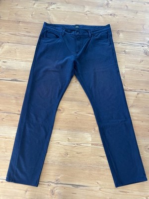 Neuwertige dunkelblaue BOSS Performance DELAWARE slim fit Herrenhose Gr. 38/34