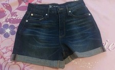 No Boundaries NWT Denim Shorts Juniors size 9 Cotton blend Zip Buttons Pockets
