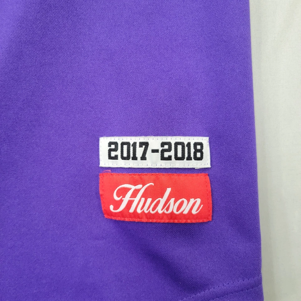 Camiseta deportiva Hudson Outerwear 3X púrpura Cartel Chapo 17 ropa de calle estilo béisbol Foto 3 de 4