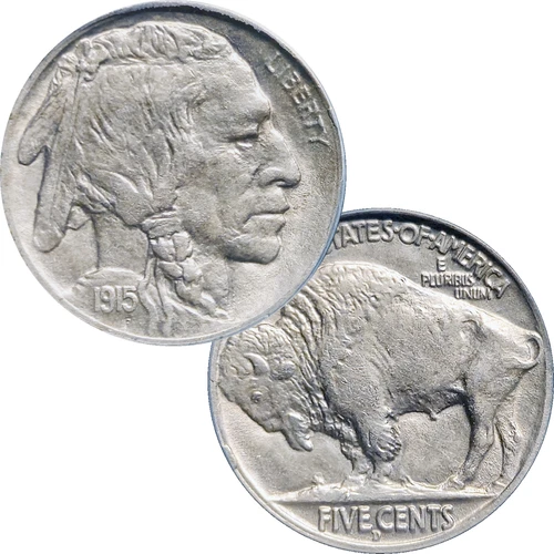 1915 D Buffalo Nickel ANACS AU53