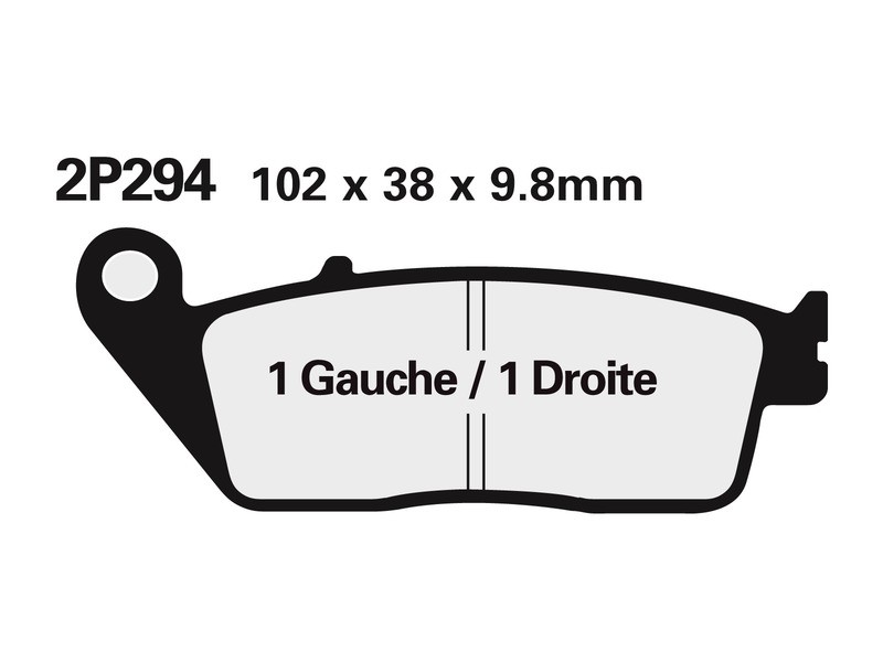 Plaquettes de Frein Route NISSIN Semi-Métalliques 2P-281NS Technique