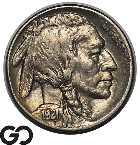 1921-S Buffalo Nickel, Rare Choice AU Key San Francisco Issue, Bids: 1200-1900!