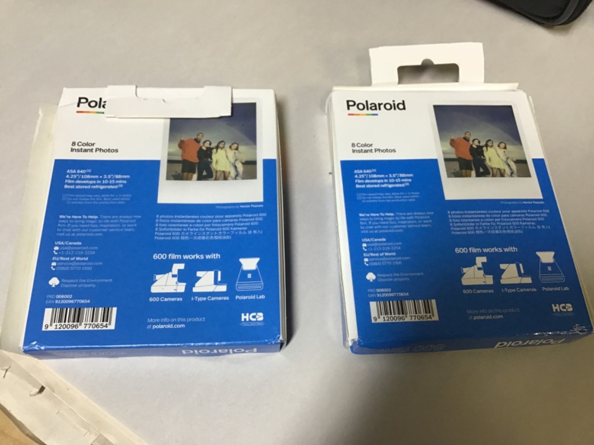 2x Polaroid Original 600 Color Film - White, 16 Instant Photos | eBay