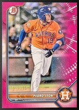2022 Bowman Pedro Leon #BP-115 Prospects Fuchsia Parallel /299 Houston Astros