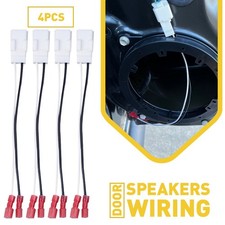 Door Wiring 4pcs Speakers Connector Harness Adapter 3500 for 1500 Ram 2500 Dodge