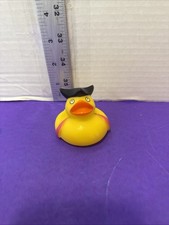 Pirate Black Hat Rubber Duck 2 Ducky Bath Pool Jeep Toy Used