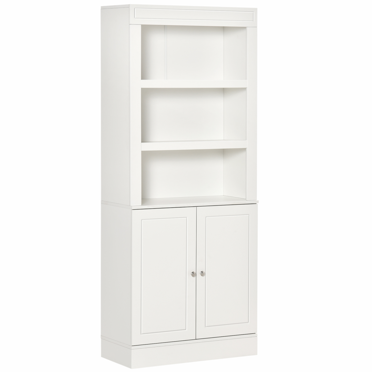 Homcom Modern Kitchen Cupboard, Storage Cabinet With Adjustable Shelves, White - Image 2