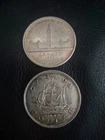 1939 + 1949 CANADA SILVER DOLLAR $1 - ASW 1.2 oz - Lot of 2 Coins