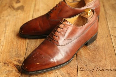 Chaussures Oxford Brogue en cuir marron John Lobb UK 9,5 US 10,5 EU 43,5 PRIX... - Photo 1/4