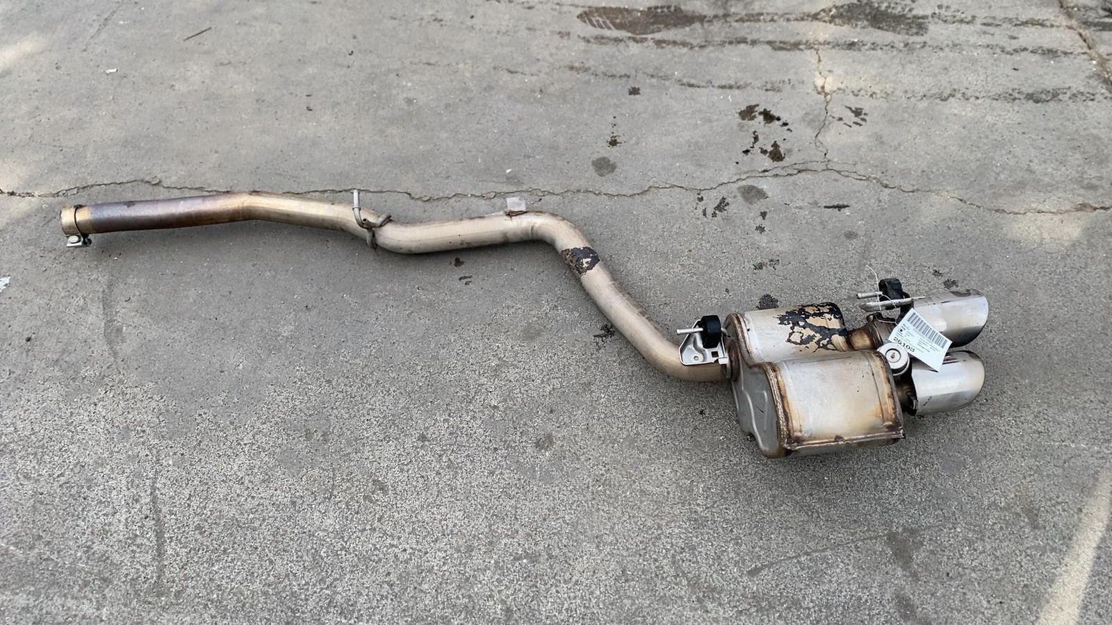 ⭕ 2014-2020 Maserati Ghibli Rear Left Side 3.0 Exhaust Muffler Pipe LH 670106558