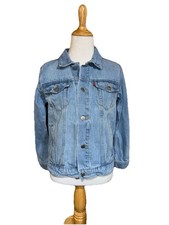 LEVIS Light Wash Girls Jean Jacket Size Medium 10-12 Yrs Trucker