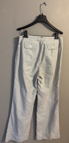 Pantalones a rayas J.Jill ajuste genuino debajo de la cintura. Seersucker. Talla 8 - Imagen 4 de 10