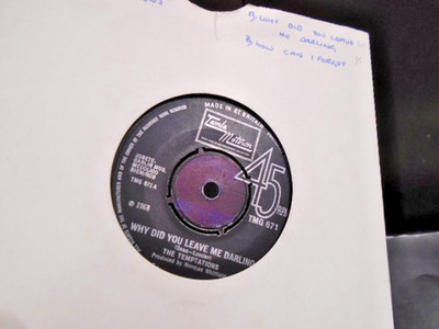 THE TEMPTATIONS''WHY DID YOU EVER LEAVE ME DARLING '' Or. UK TAMLA MOTOWN EX+COND.