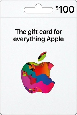 Apple $100 Gift Card, Physical Card, Free Shipping.....