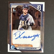 Brady Cerkownyk 2024 Bowman Chrome 1st Bowman Autograph #CPA-BCE