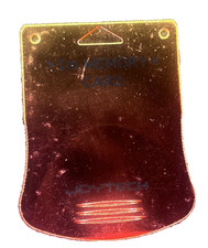 Joytech 1MB Orange Memory Card   For Sony Playstation   Opened/Unused