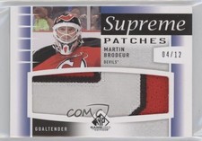 2013-14 SP Game Used Edition Supreme 4/12 Martin Brodeur #SP-MB Patch HOF 2d8