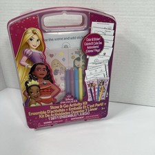 Disney Princess Stow  Go Activity Kit. Color  Stickers, 3 Ages