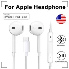 For Apple iPhone 15 16 17 Pro Max Headphones Earphones Handsfree With Mic US