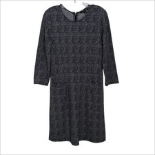 41 Hawthorn Aniya Jacquard Knit Navy Dress with Pockets