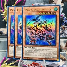 3x Yugioh Playset Pile Armed Dragon MP25-EN289 Ultra Rare 1st Ed Near Mint