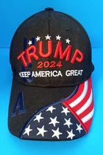 Trump 2024 Keep America Great Hat , USA Flag