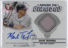 2023 Pristine Around The Diamond Relics Refractor 80/99 Mark Teixeira Auto 06mc