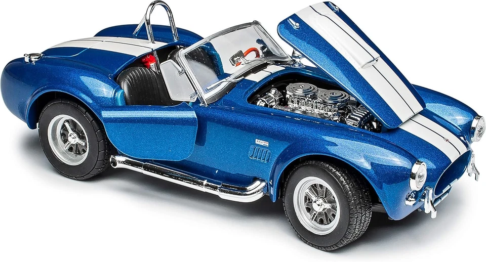 Shelby 1965 427 Cobra SC Blau Offen 1/24 Modell Auto - Immagine 4 di 4