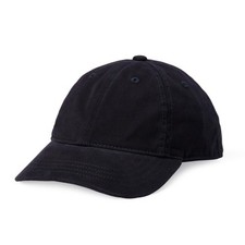 Baseballkappe Kinder Unisex Baumwolle Schwarz M-L verstellbar Modell-Nr