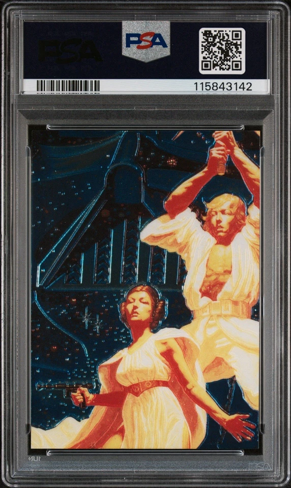 Chewbacca 1999 Star Wars Chrome Archives Double Sided Sticker#D5 PSA 10 Pop 2 💎 - Image 2 of 3