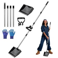 2 in1 Chicken Poop Scooper  Rake, 10 Inch Chicken Poop Scooper for Sand, wit...