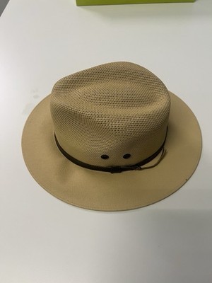 Twister Cream Western Hat w Ventilated Weave At the Heart of the World Tombstone