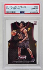 2018 Threads COLLIN SEXTON Rookie Card PSA 10. rookie card picture