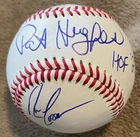 Pat Hughes & Ron Coomer Signed OL Baseball 2026 Chicago Cubs Autograph Combo