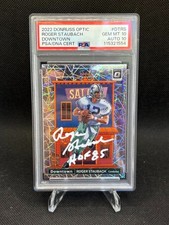 2022 Donruss Optic Roger Staubach AUTOGRAPHED Downtown PSA 10 Auto 10!!!!
