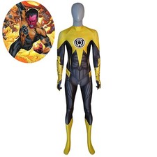 Sinestro Corps Bodysuit Green Lantern: Emerald Knights Cosplay Costume