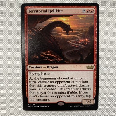 Territorial Hellkite Commander: Tarkir: Dragonstorm Regular MTG Red Dragon Karte