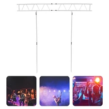 Light Truss Stand System, Trussing DJ Booth Kit 7x8ft Stage DJ Light Stand T-Bar