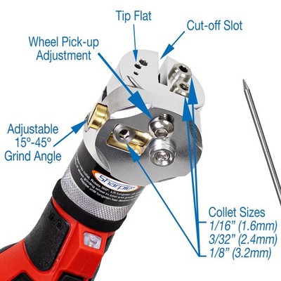Cordless Sharpie DX  Tungsten Grinder Adjustable 15°- 45°
