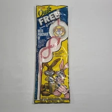 Vtg 80's Nestle Quik Chocolate Drink Swirlee Straw Red Rabbit Novelty NIP